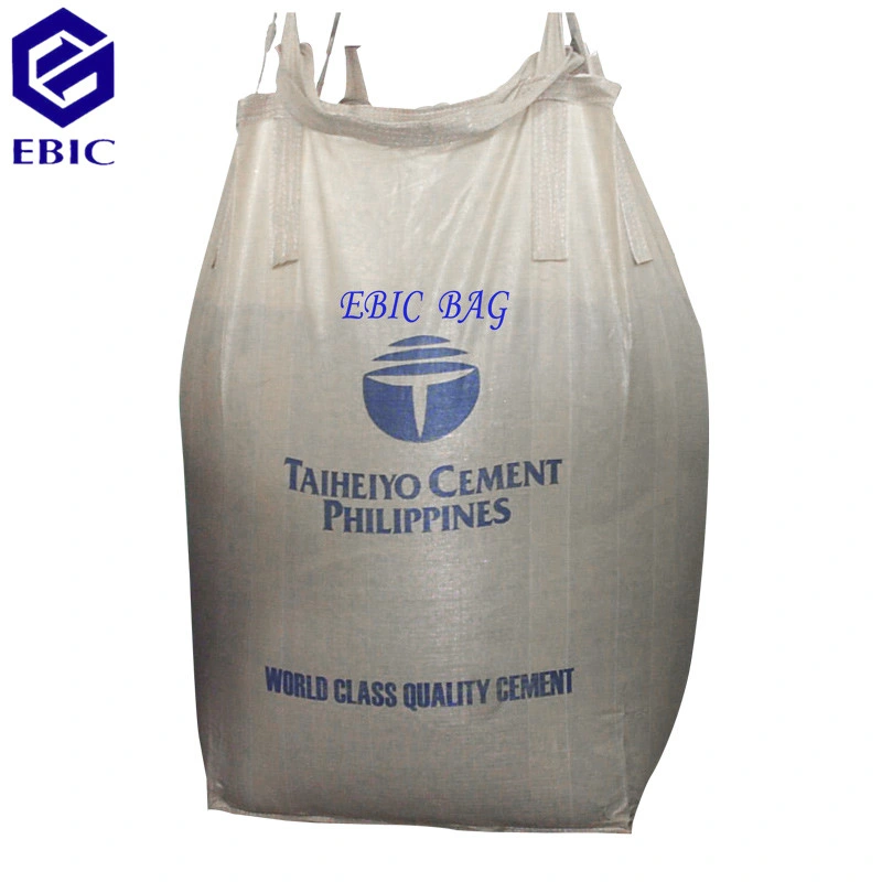 1000kgs 5: 1 Tubular Cross Corner Baffle Sand Sling Ton Jumbo Bulk FIBC Q Ventilated Firewood Fertilizer Cement PP Mesh Plastic Woven Big Bag